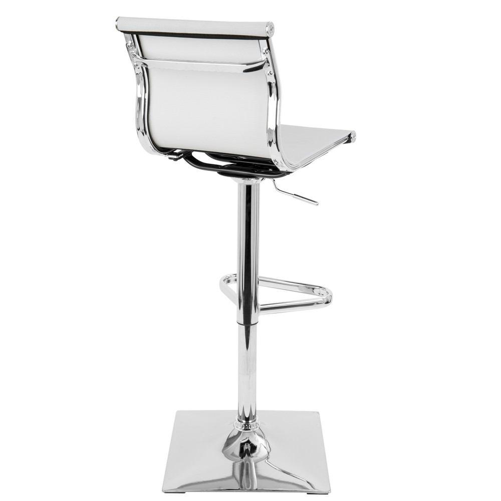 LumiSource Mirage Height Adjustable Barstool with Swivel