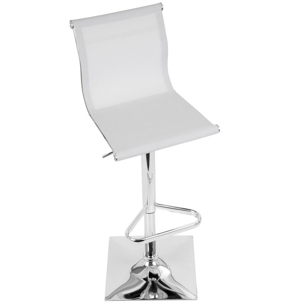 LumiSource Mirage Height Adjustable Barstool with Swivel