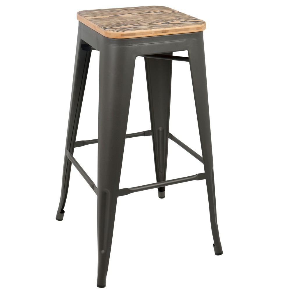 LumiSource Oregon Bar Stool Set of 2