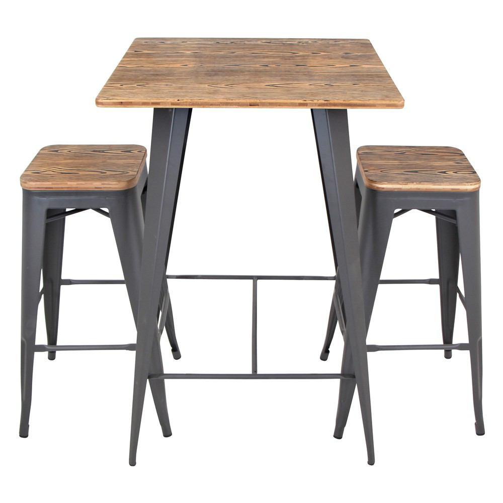LumiSource Oregon Bar Stool Set of 2