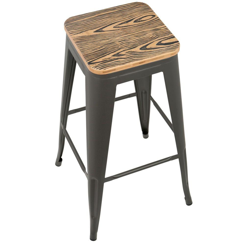 LumiSource Oregon Bar Stool Set of 2