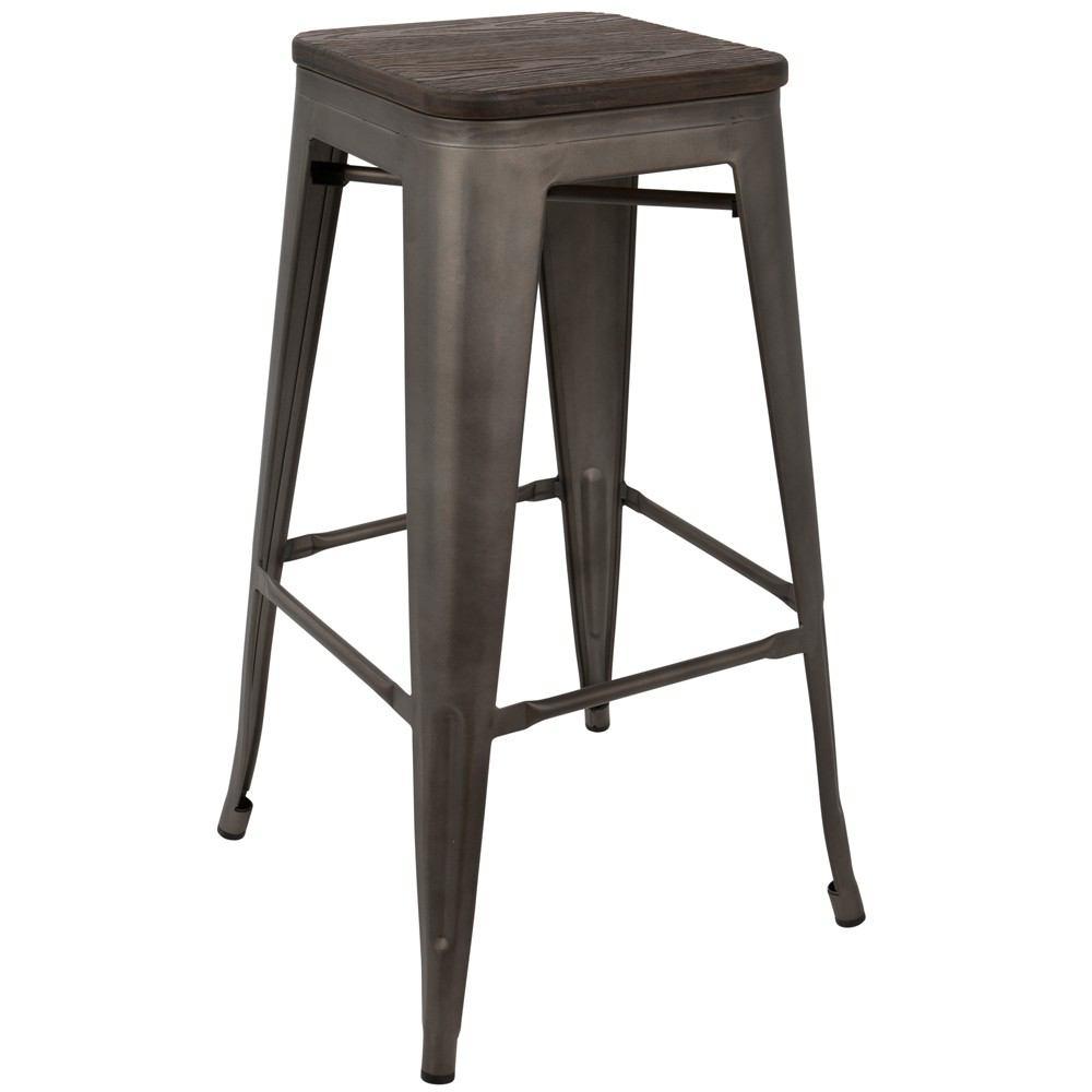 LumiSource Oregon Bar Stool Set of 2