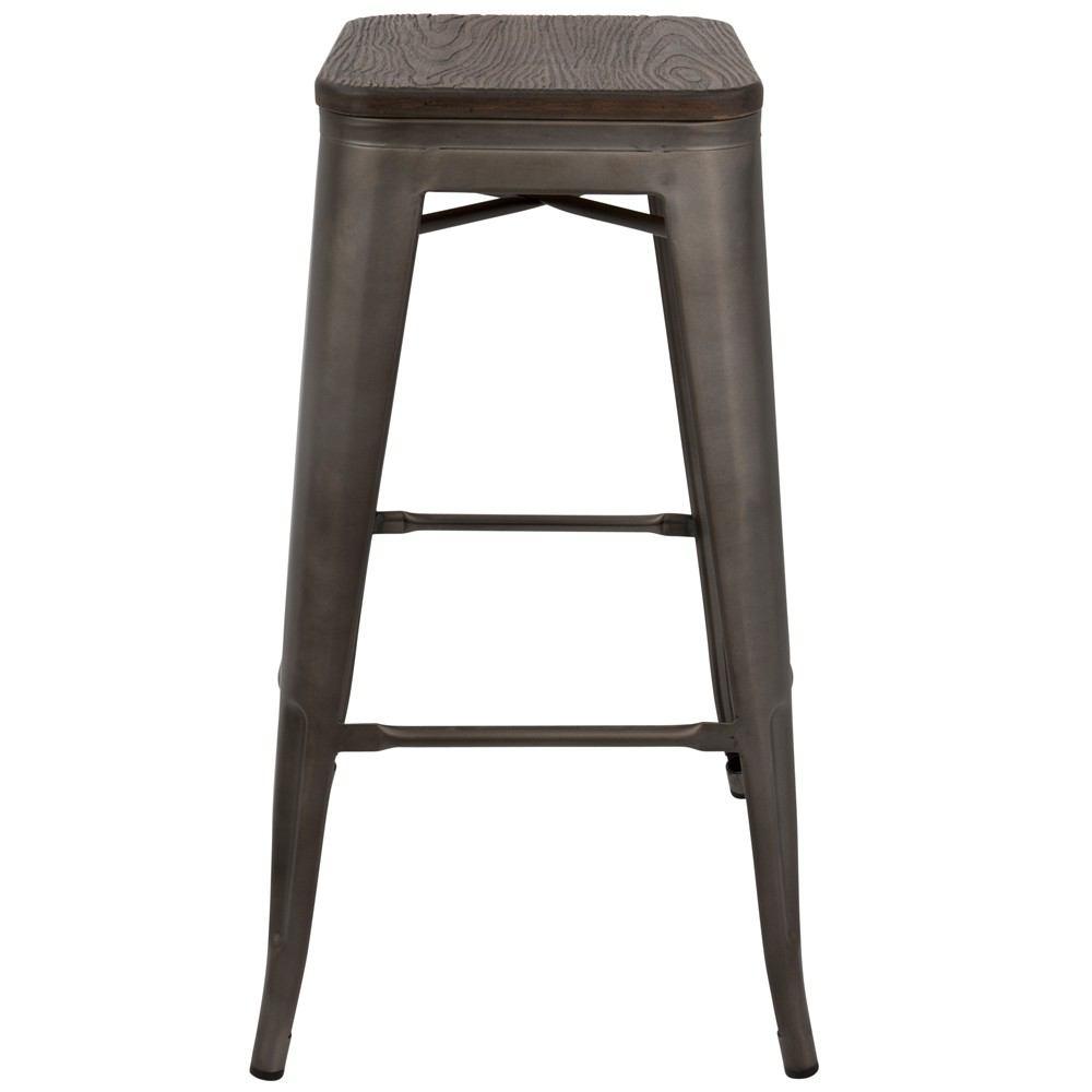 LumiSource Oregon Bar Stool Set of 2