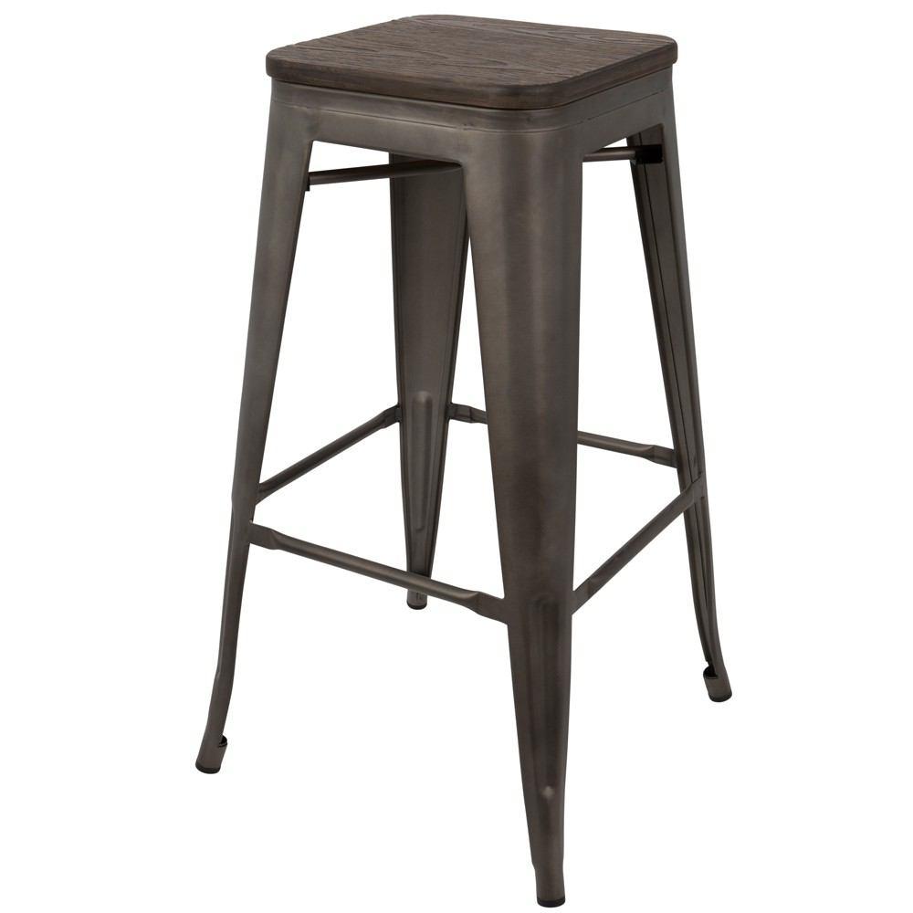 LumiSource Oregon Bar Stool Set of 2