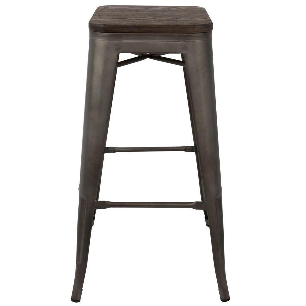 LumiSource Oregon Bar Stool Set of 2