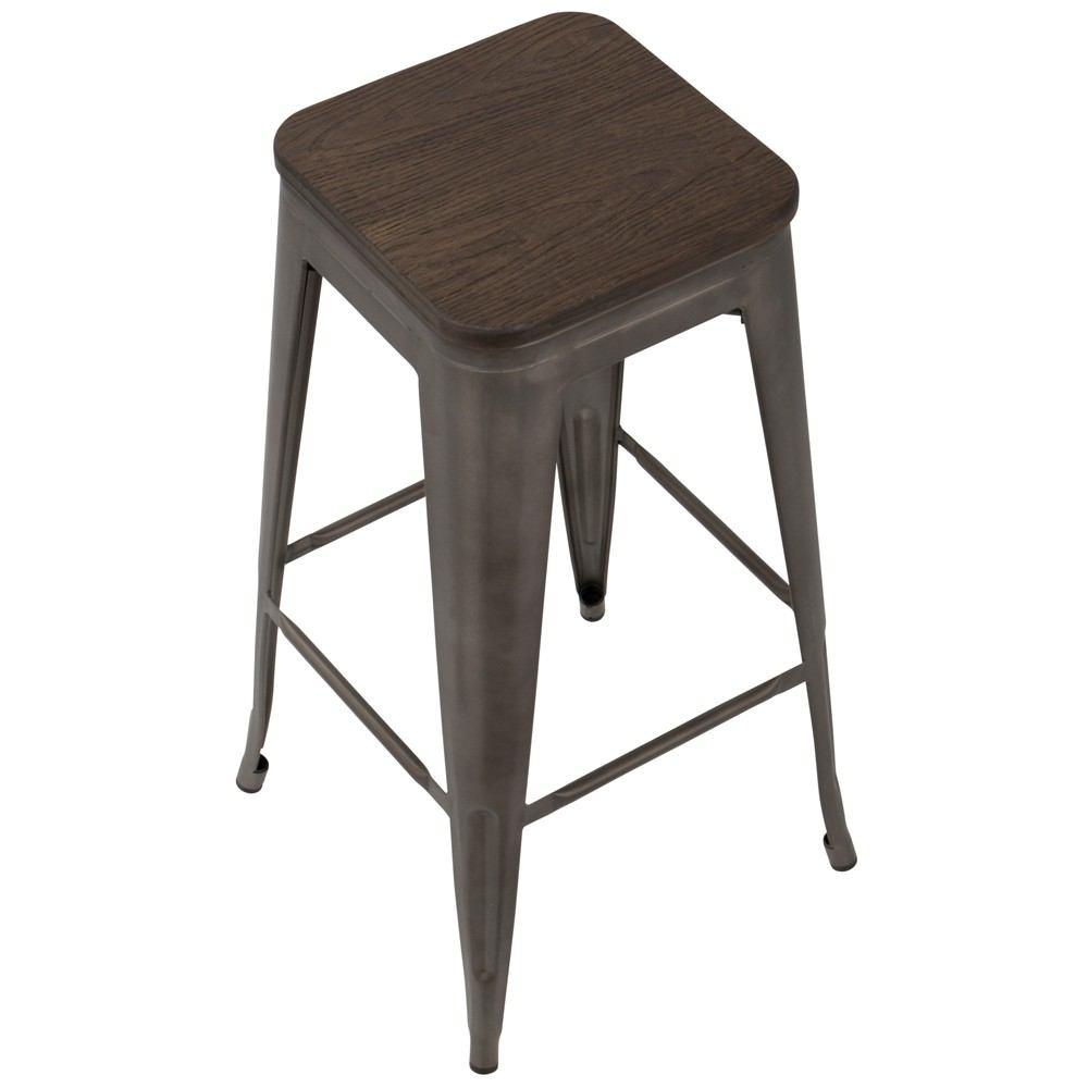 LumiSource Oregon Bar Stool Set of 2