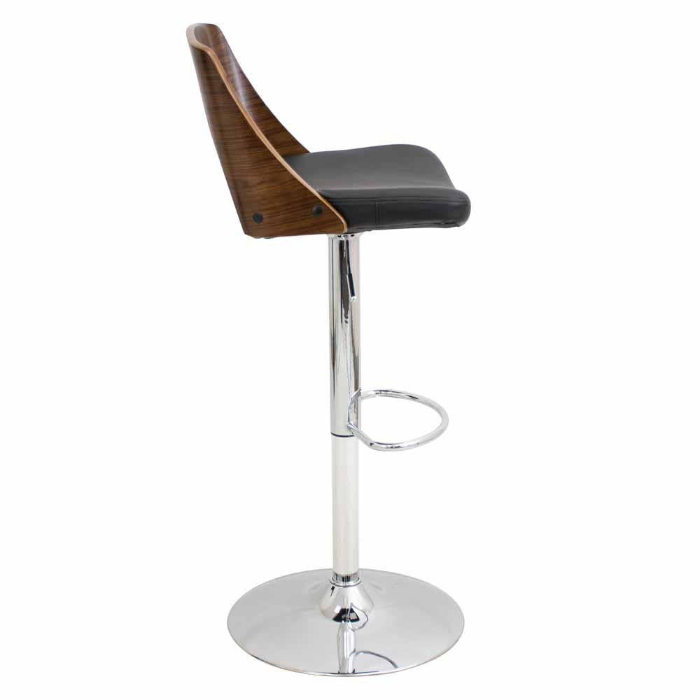 LumiSource Valencia Height Adjustable Barstool with Swivel