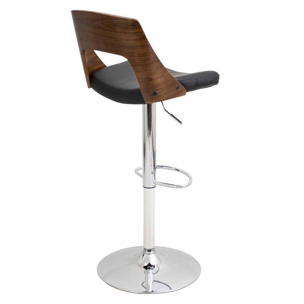LumiSource Valencia Height Adjustable Barstool with Swivel