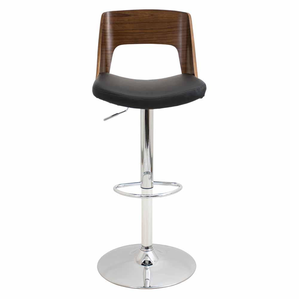 LumiSource Valencia Height Adjustable Barstool with Swivel
