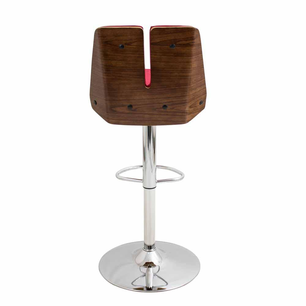 LumiSource Varzi Height Adjustable Barstool with Swivel