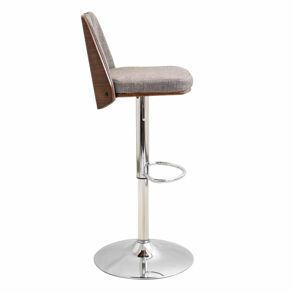 LumiSource Varzi Height Adjustable Barstool with Swivel