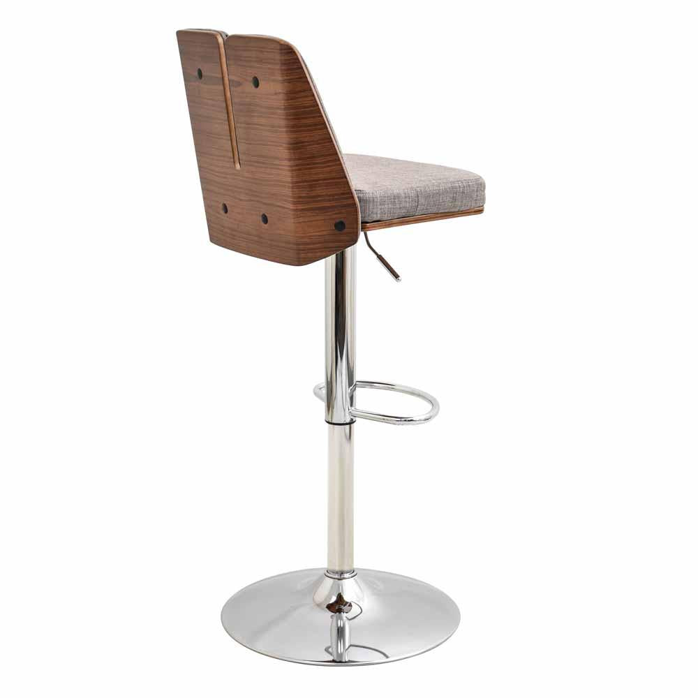 LumiSource Varzi Height Adjustable Barstool with Swivel