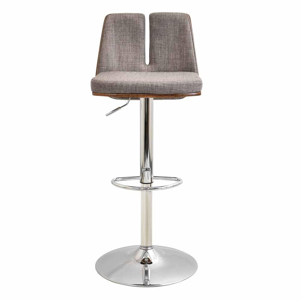 LumiSource Varzi Height Adjustable Barstool with Swivel