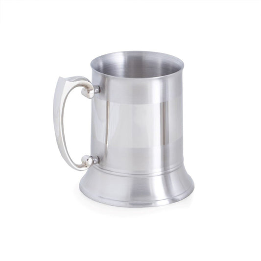 Bey-Berk Stainless Steel Chrome & Satinized Tankard