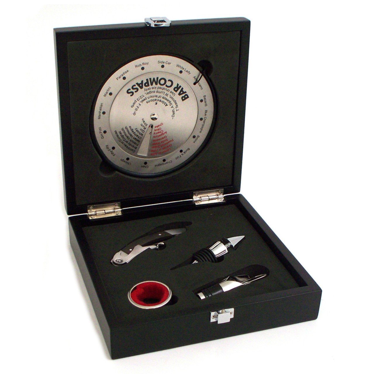 Bey-Berk 5 Piece Wine Set in Wood Presentation Box