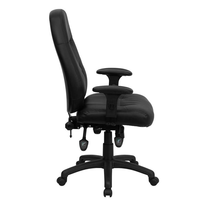 Flash Furniture High Back Black Leather Executive Swivel Office Chair