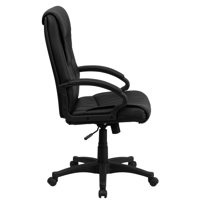 Flash Furniture High Back Black Leather Executive Swivel Office Chair