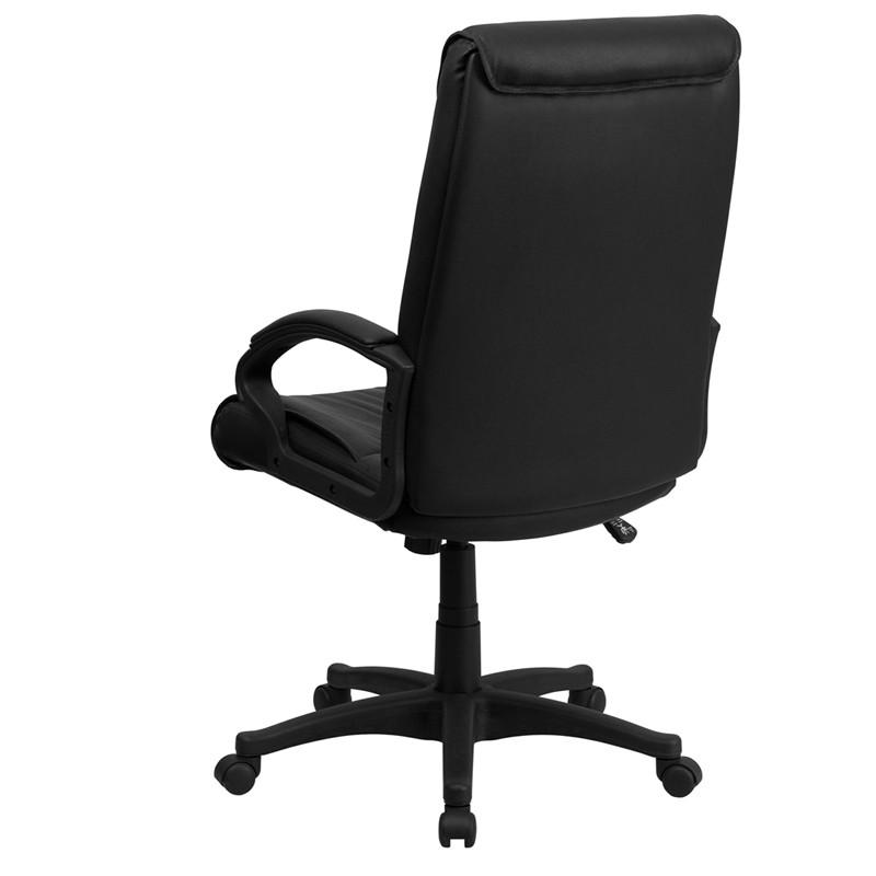 Flash Furniture High Back Black Leather Executive Swivel Office Chair