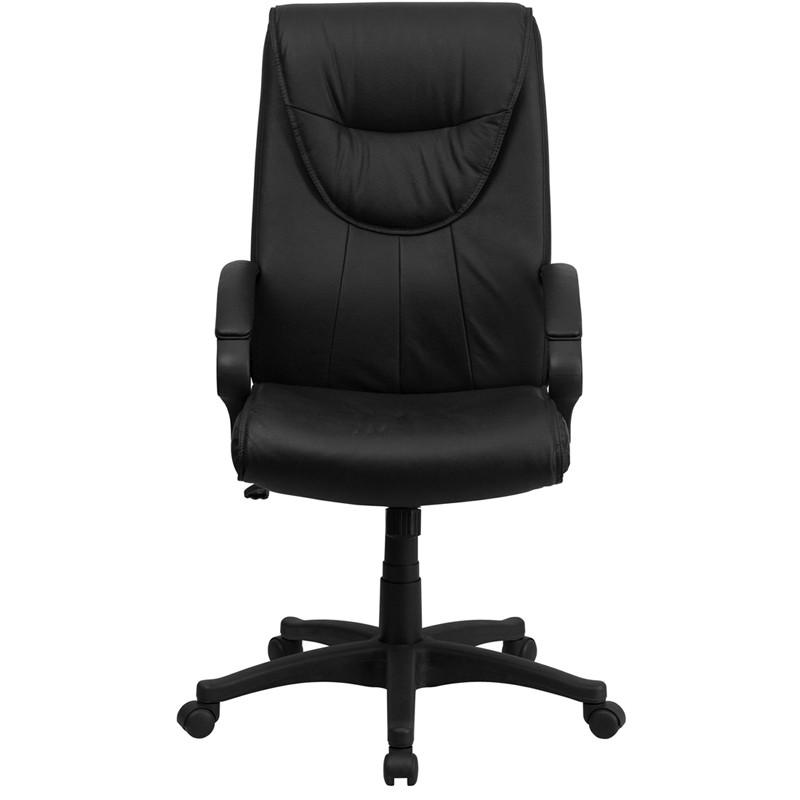 Flash Furniture High Back Black Leather Executive Swivel Office Chair