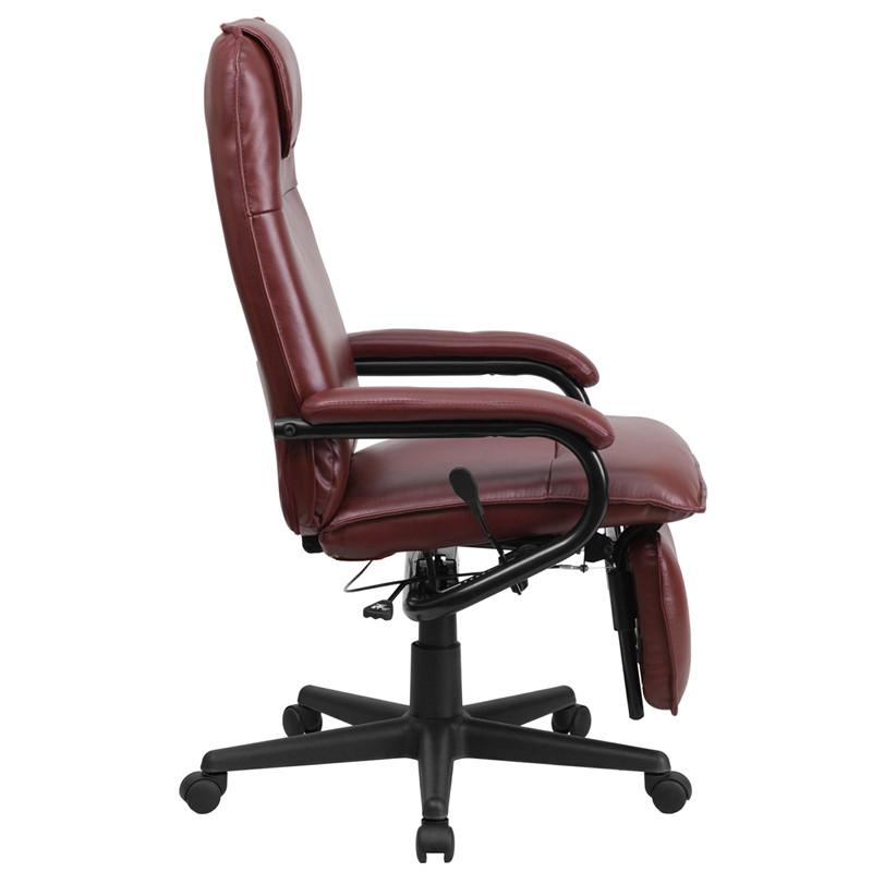 Flash Furniture High Back Burgundy Leather Executive Reclining Swivel Office Chair