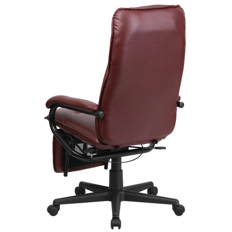 Flash Furniture High Back Burgundy Leather Executive Reclining Swivel Office Chair
