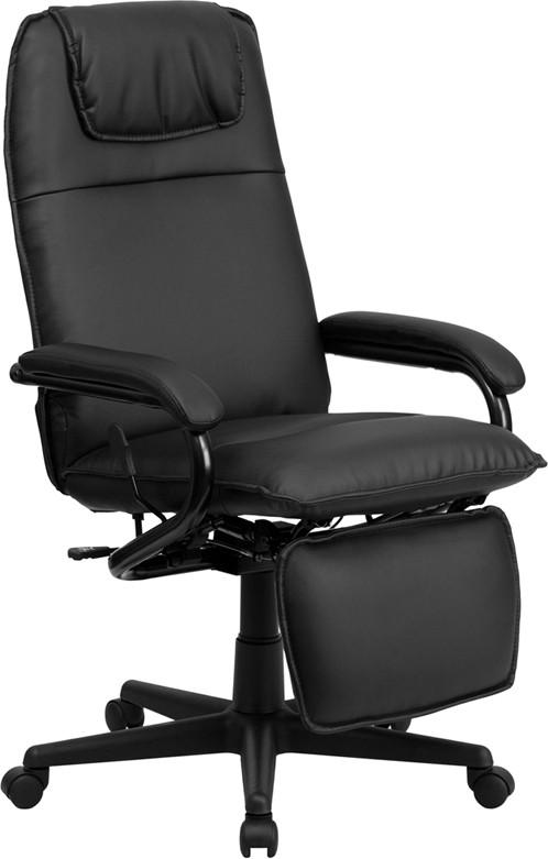 Flash Furniture High Back Black Leather Executive Reclining Swivel Office Chair