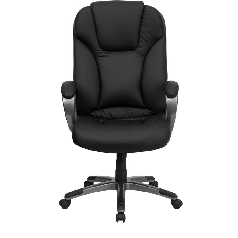Flash Furniture High Back Black Leather Executive Swivel Office Chair