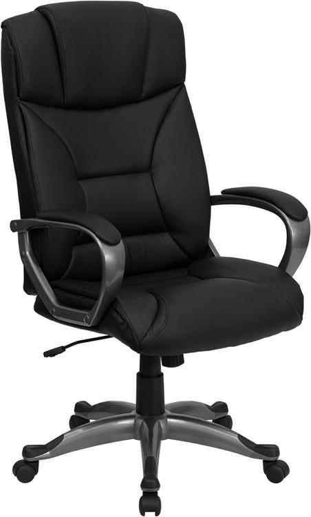 Flash Furniture High Back Black Leather Executive Swivel Office Chair
