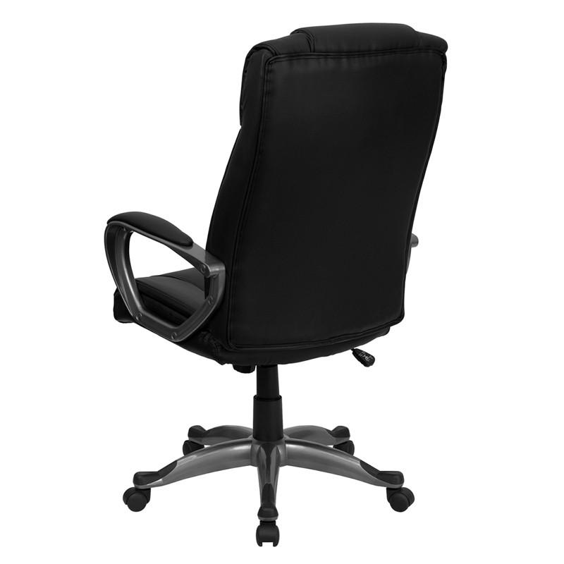 Flash Furniture High Back Black Leather Executive Swivel Office Chair
