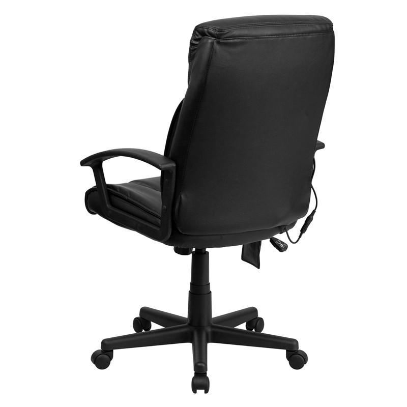 Flash Furniture High Back Massaging Black Leather Executive Swivel Office Chair