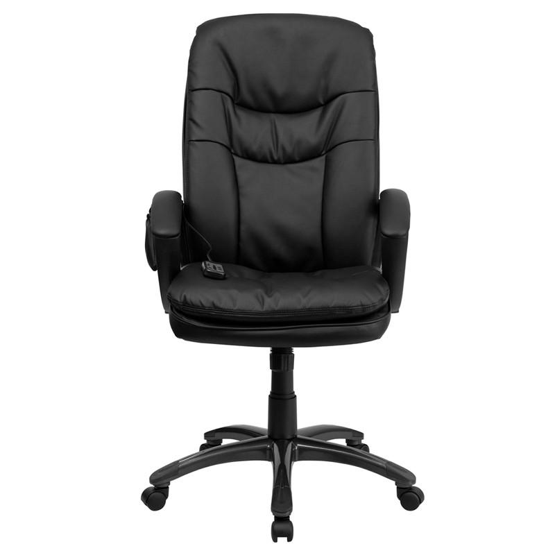 Flash Furniture High Back Massaging Black Leather Executive Swivel Office Chair