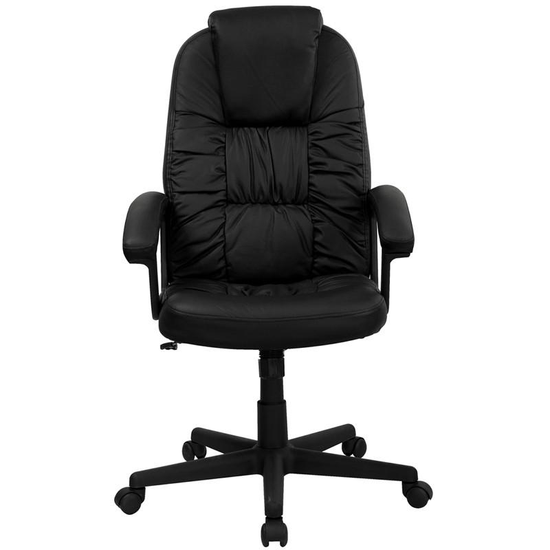 Flash Furniture High Back Black Leather Executive Swivel Office Chair