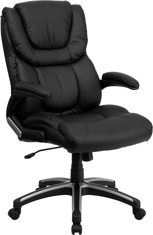 Flash Furniture High Back Black Leather Executive Swivel Office Chair