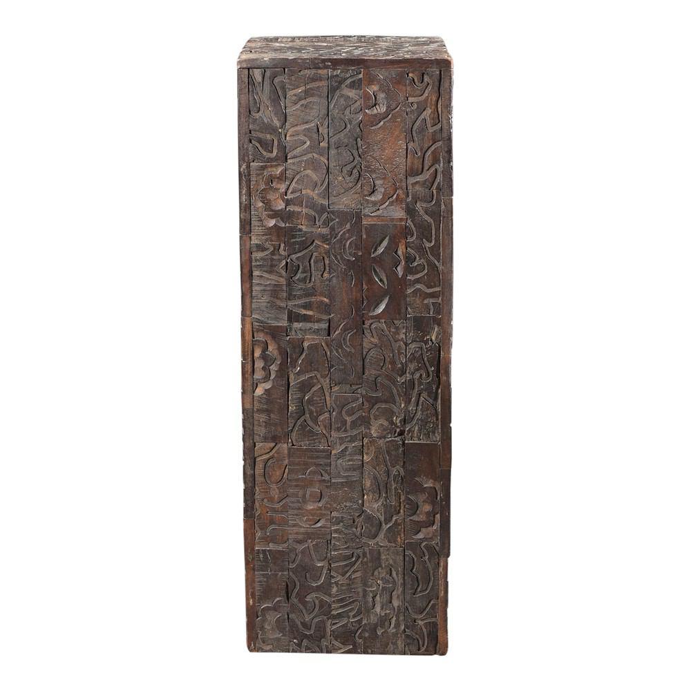 Moe's Home Collection Gerardo Carved Wood Pedestal
