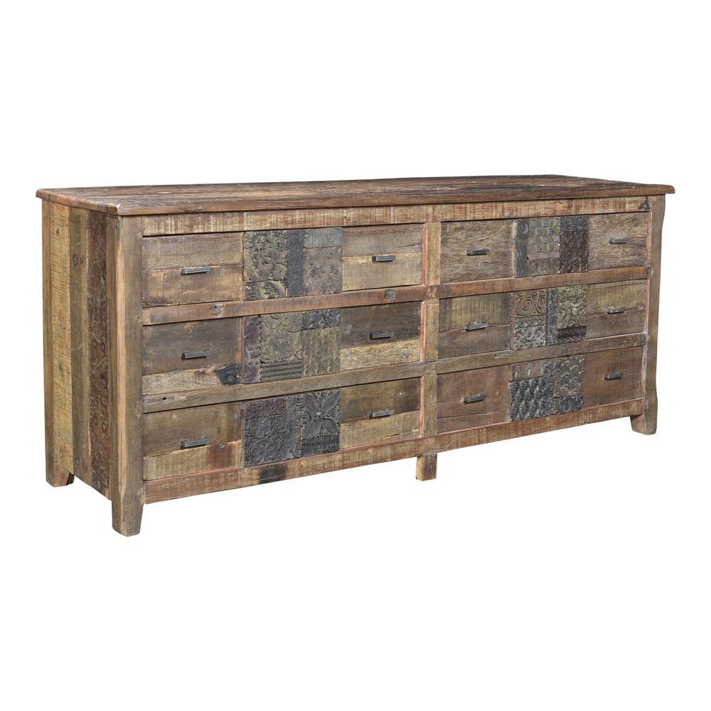 Moe's Home Collection Printer 6 Drawer Dresser