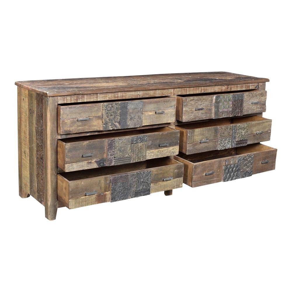 Moe's Home Collection Printer 6 Drawer Dresser
