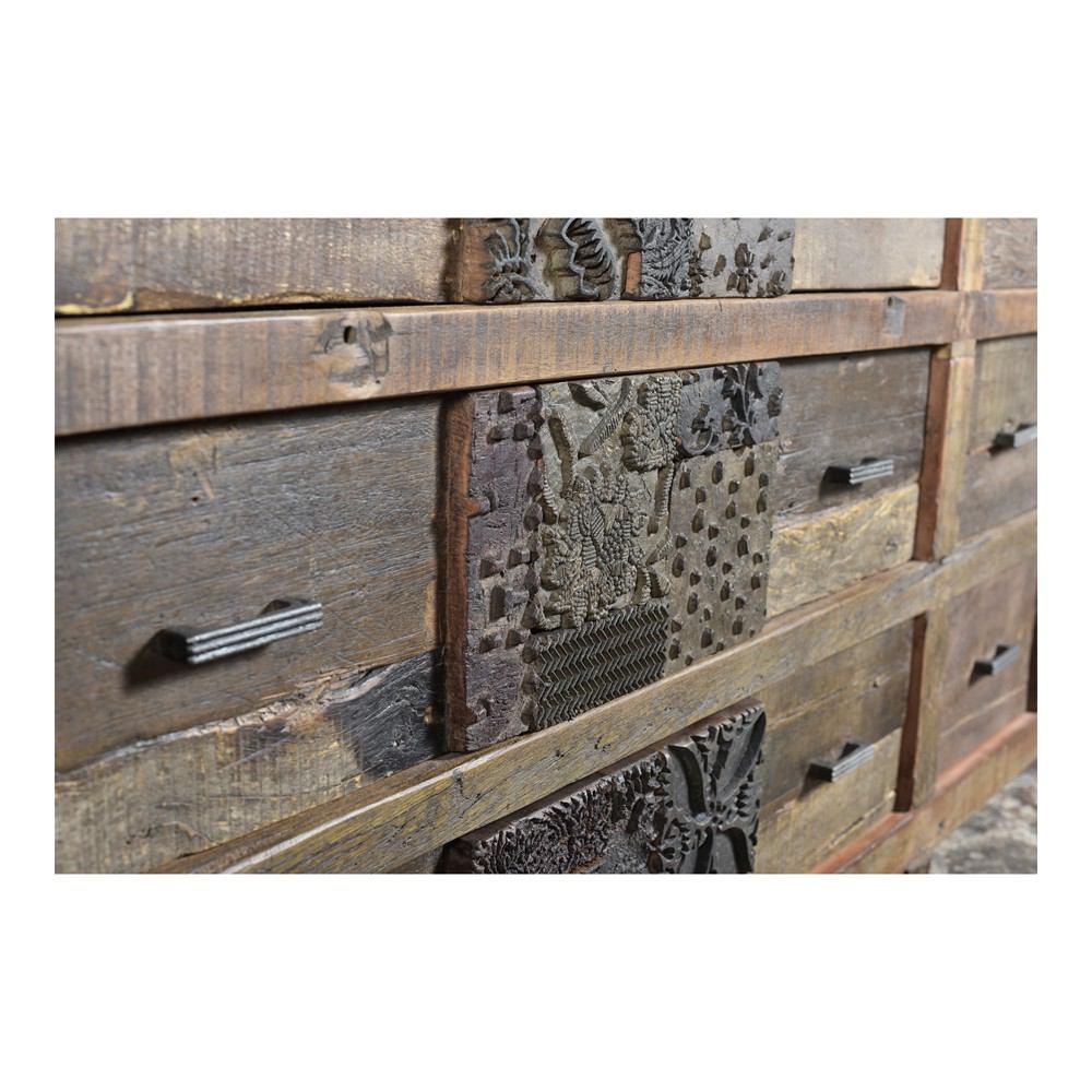 Moe's Home Collection Printer 6 Drawer Dresser