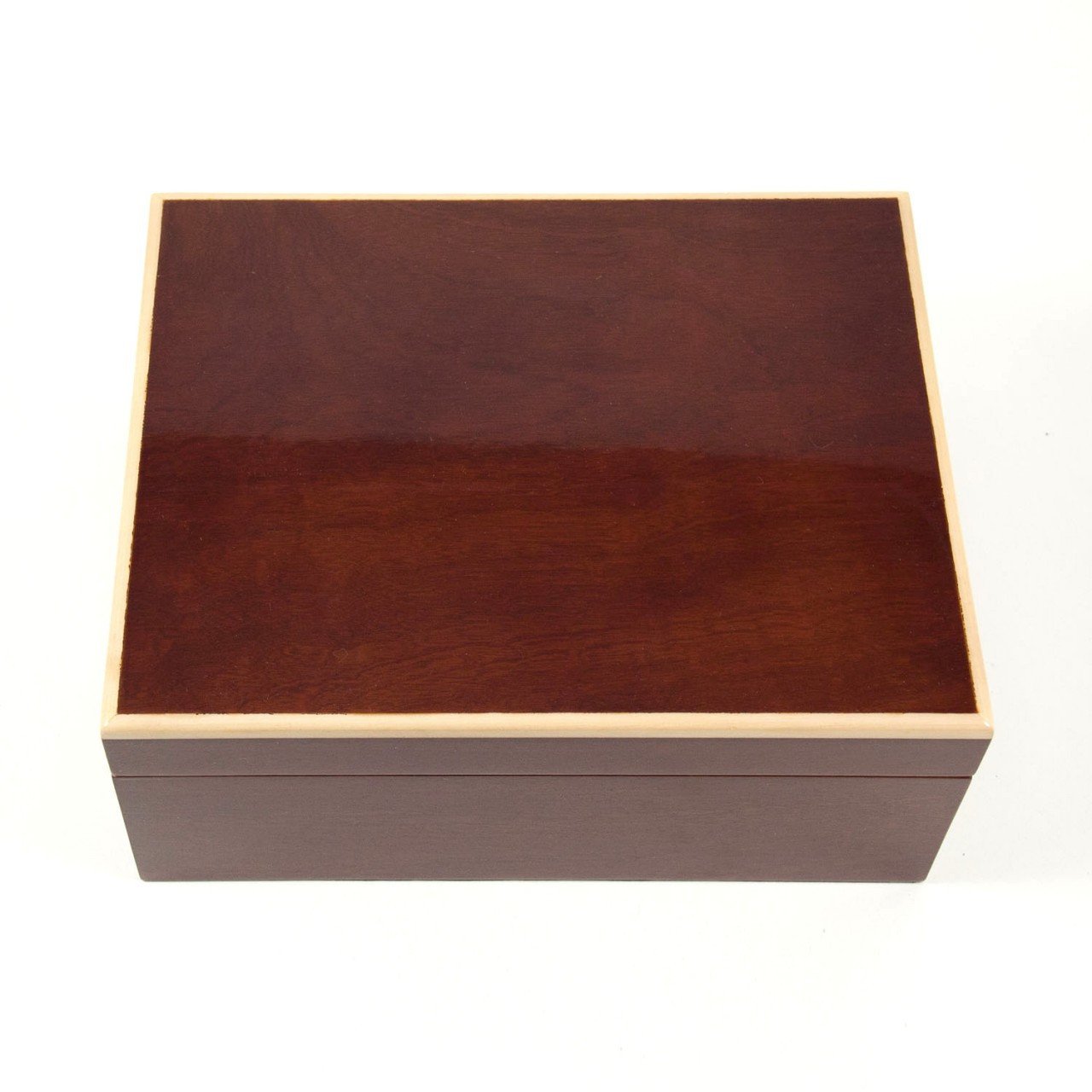 Bey-Berk Lacquered Burl wood 60 Cigar Humidor