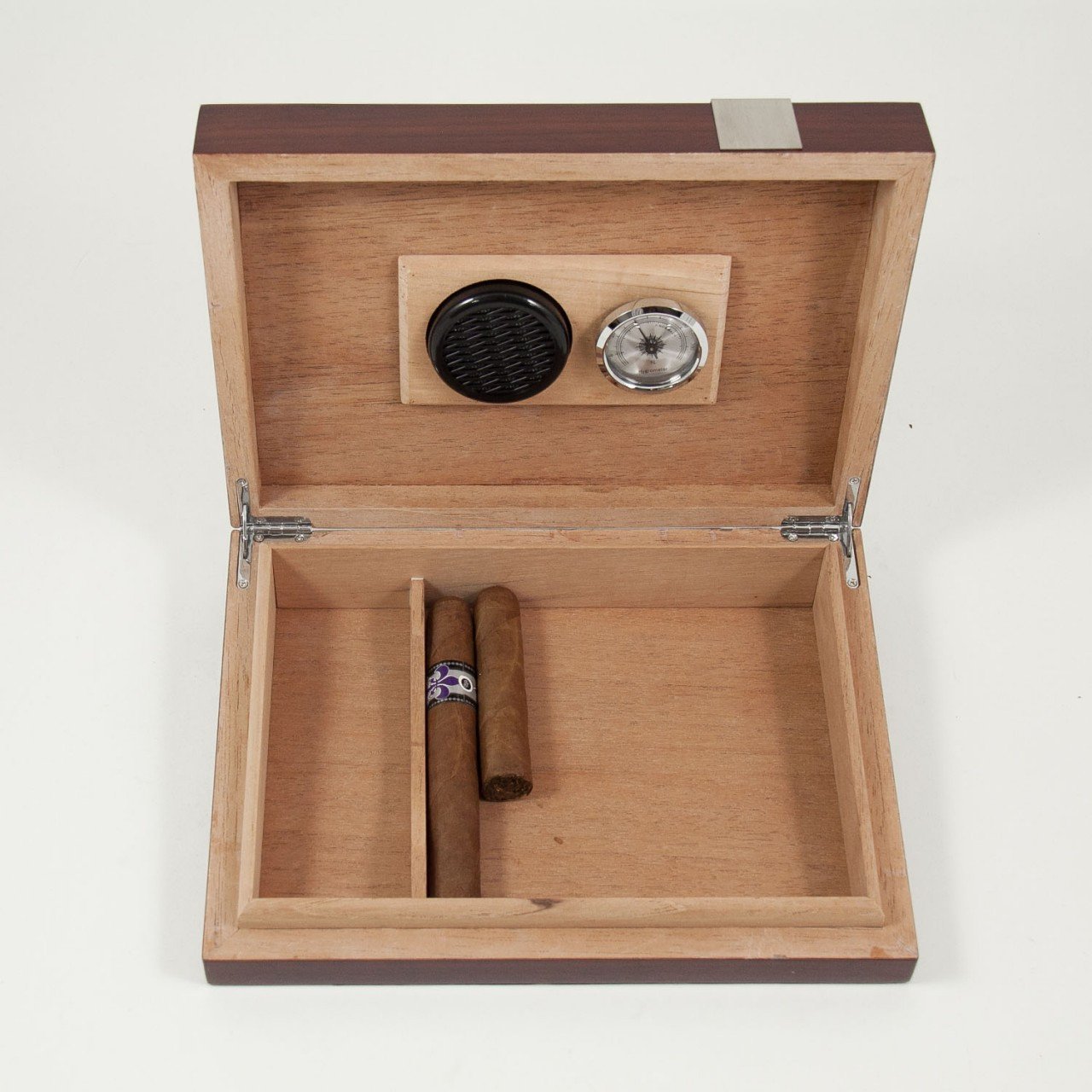 Bey-Berk 12 Cigar Walnut Travel Humidor