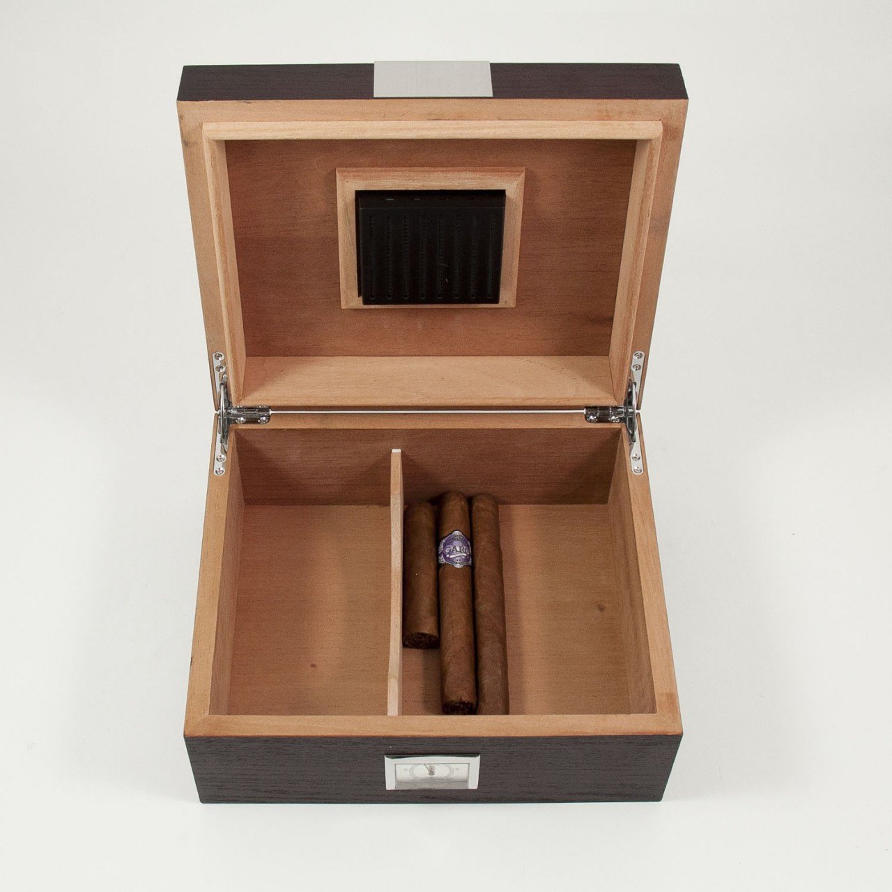 Bey-Berk Espresso Wood 50 Cigar Humidor