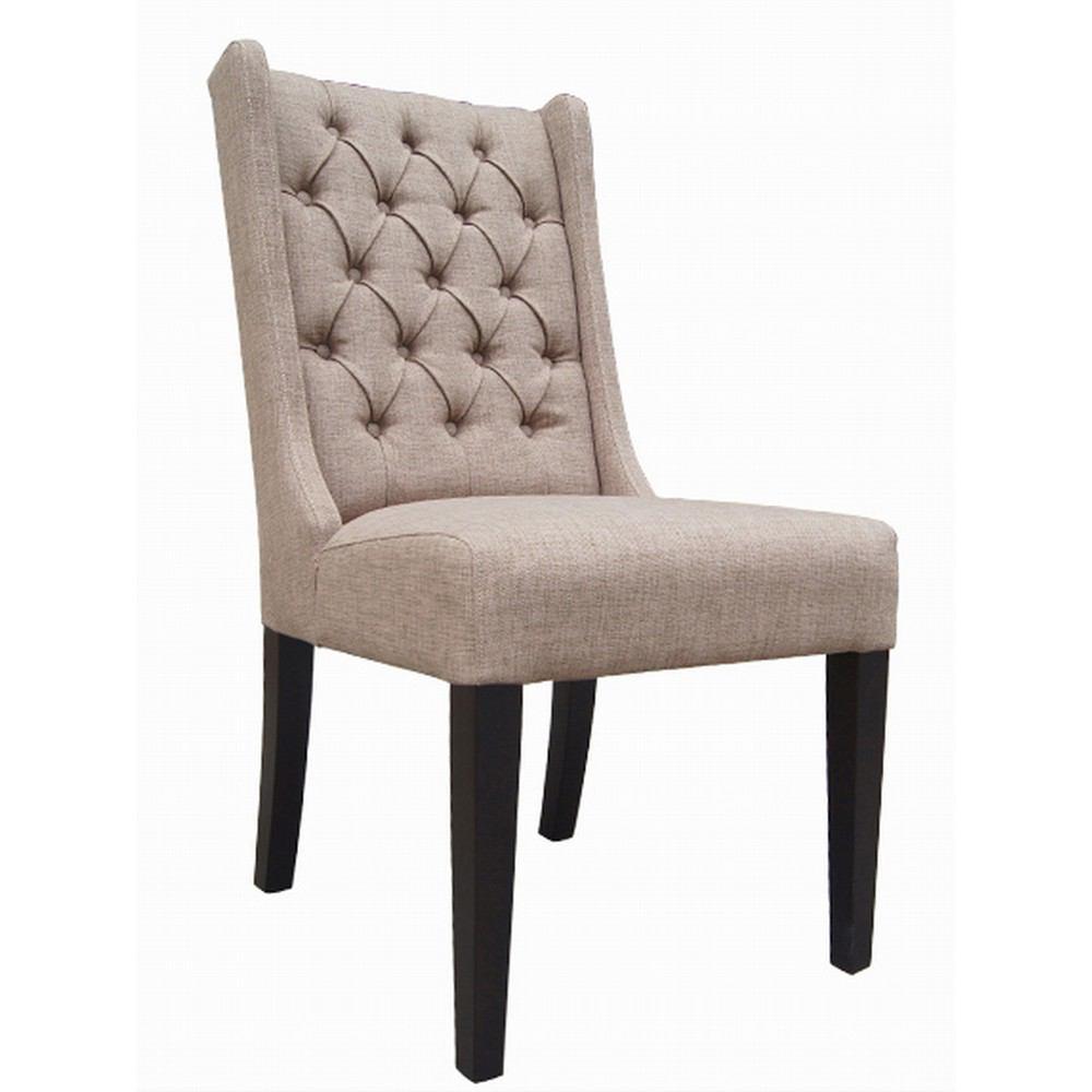 Padma's Plantation Captiva Island Dining Chair - Muddy Brown Linen - Set Of 2