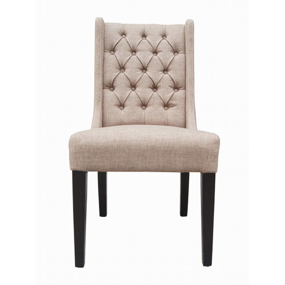 Padma's Plantation Captiva Island Dining Chair - Muddy Brown Linen - Set Of 2