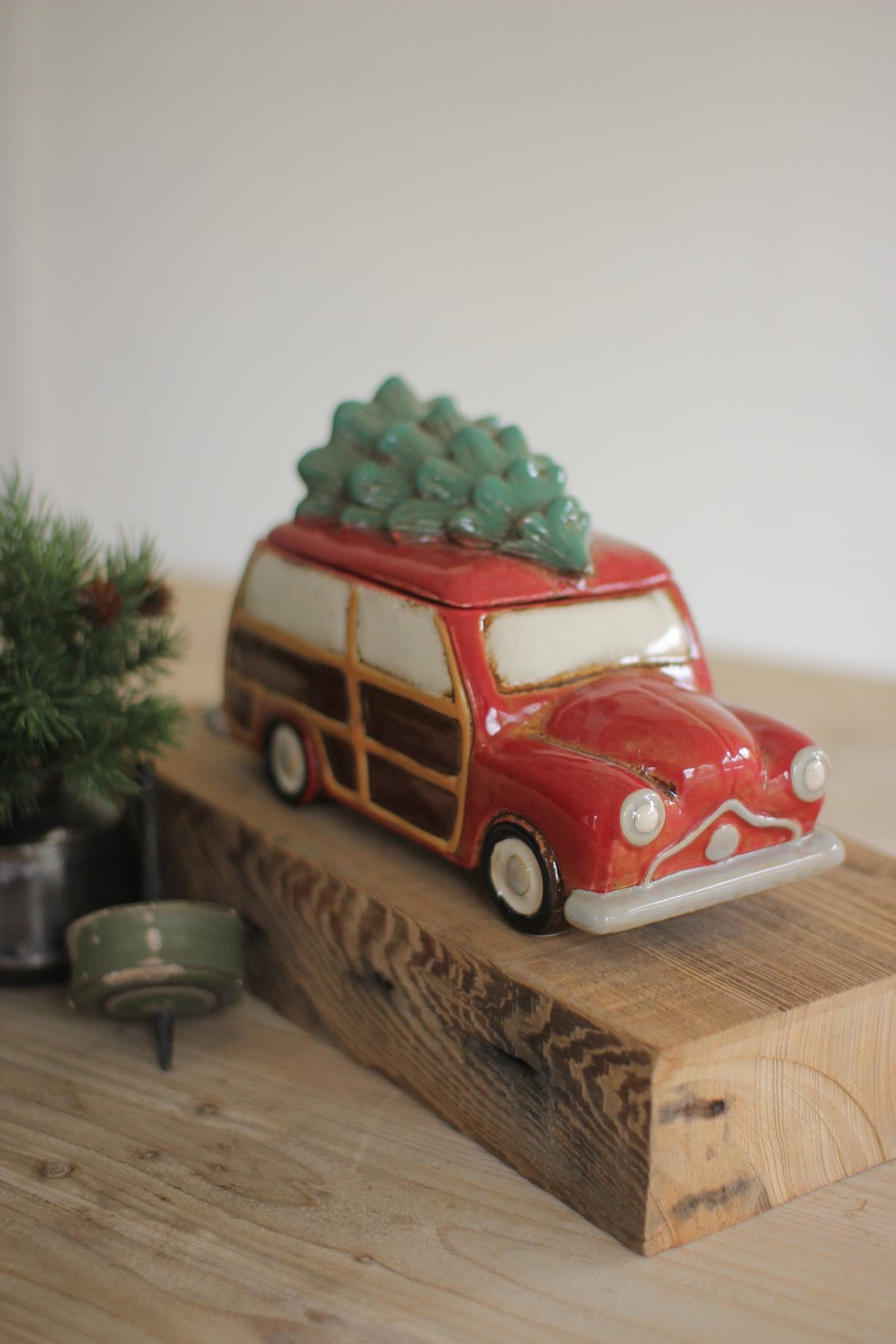 Kalalou Ceramic Station Wagon Canister