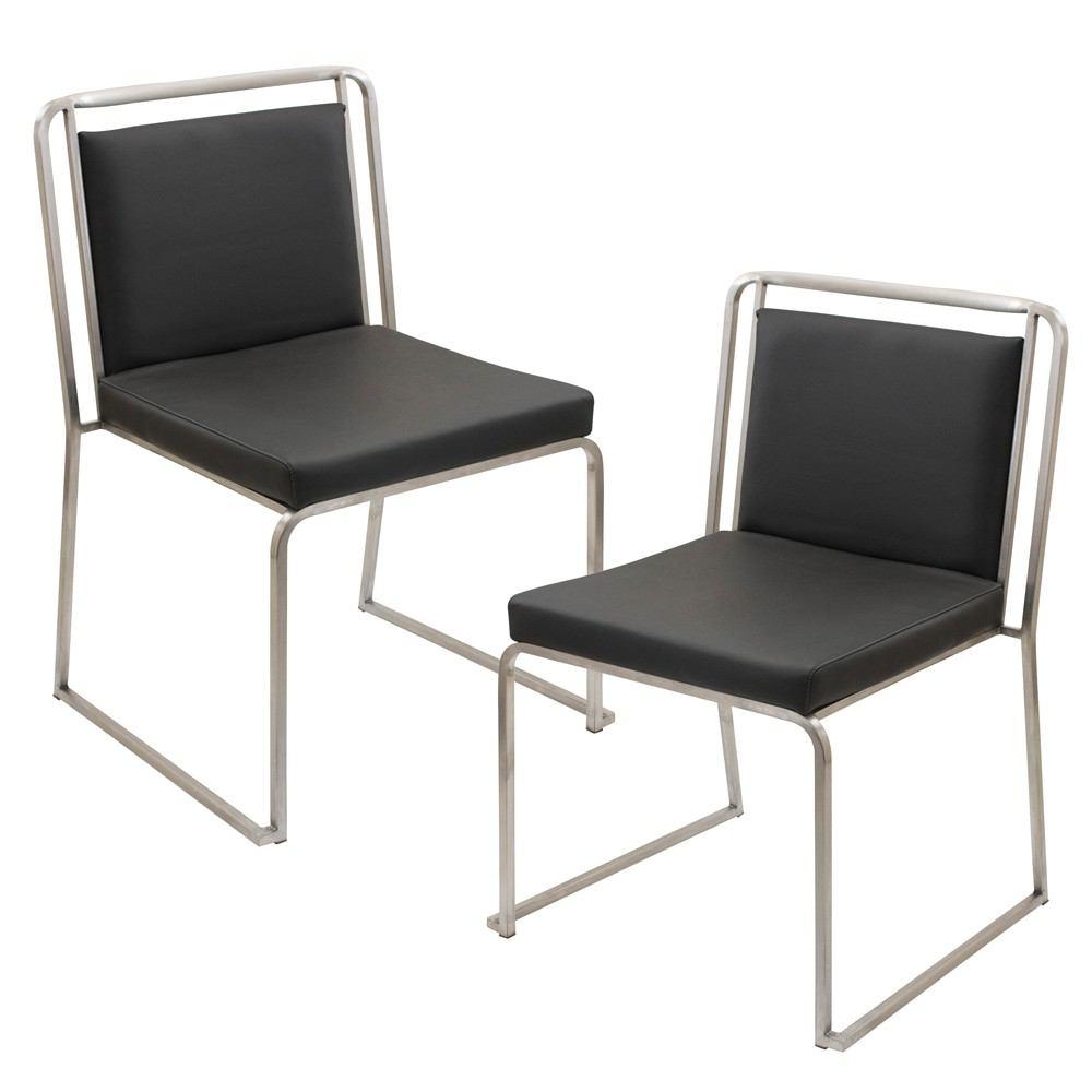 LumiSource Cascade Stackable Dining Chair - Set Of 2
