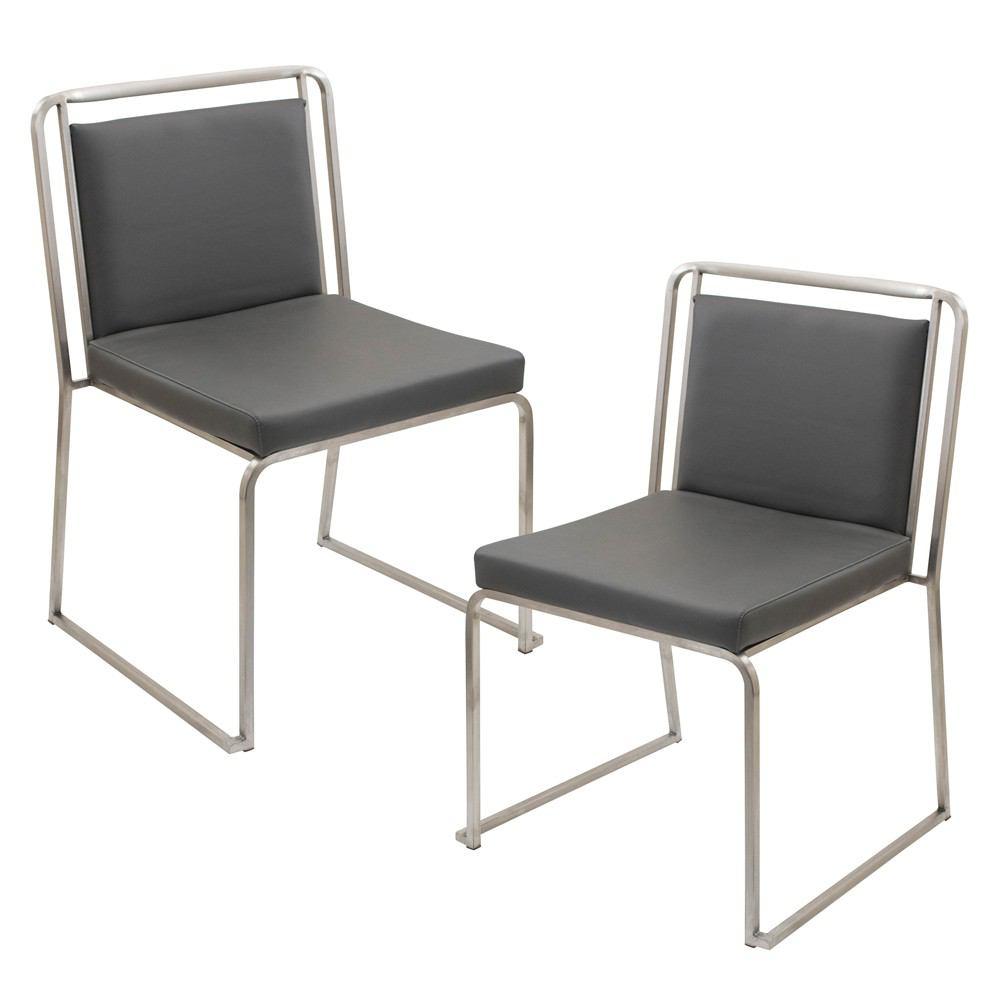 LumiSource Cascade Stackable Dining Chair - Set Of 2
