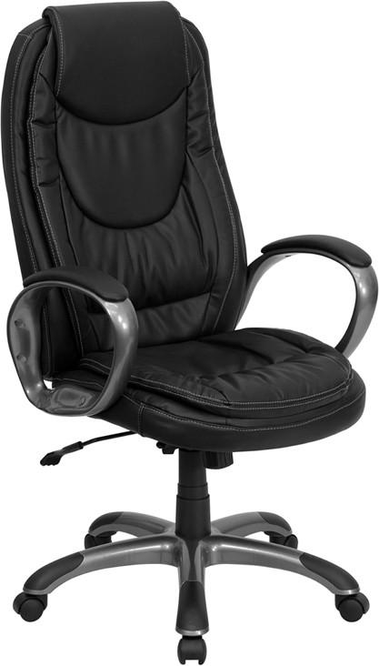 Flash Furniture High Back Black Leather Executive Swivel Office Chair