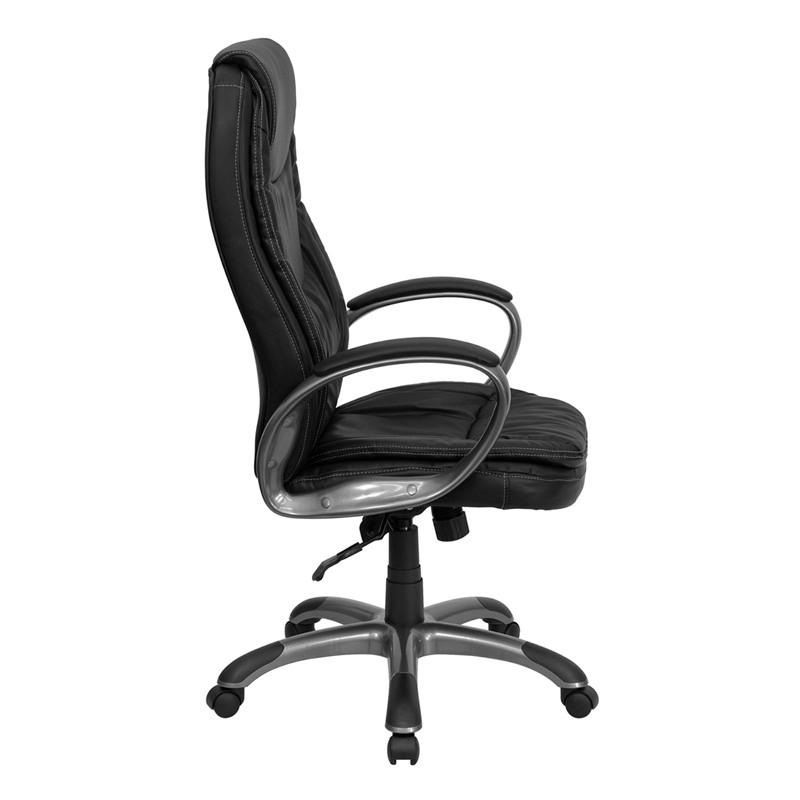 Flash Furniture High Back Black Leather Executive Swivel Office Chair