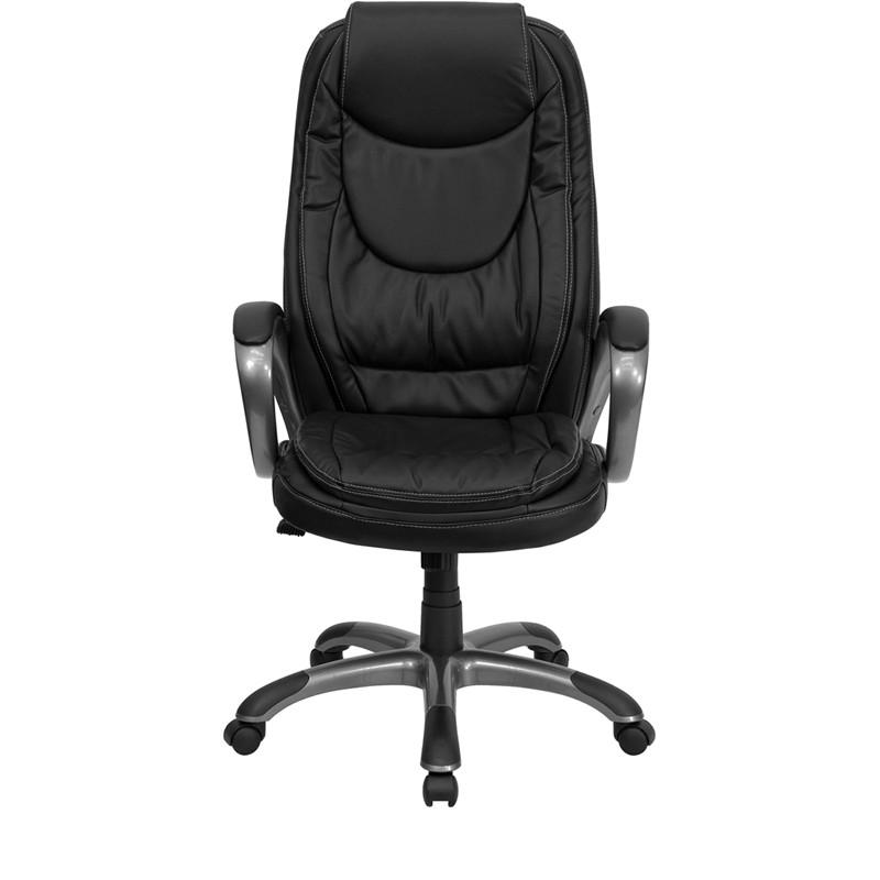 Flash Furniture High Back Black Leather Executive Swivel Office Chair