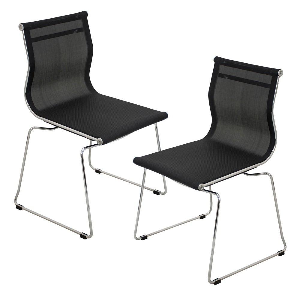 LumiSource Mirage Stackable Dining Chair Set Of 2