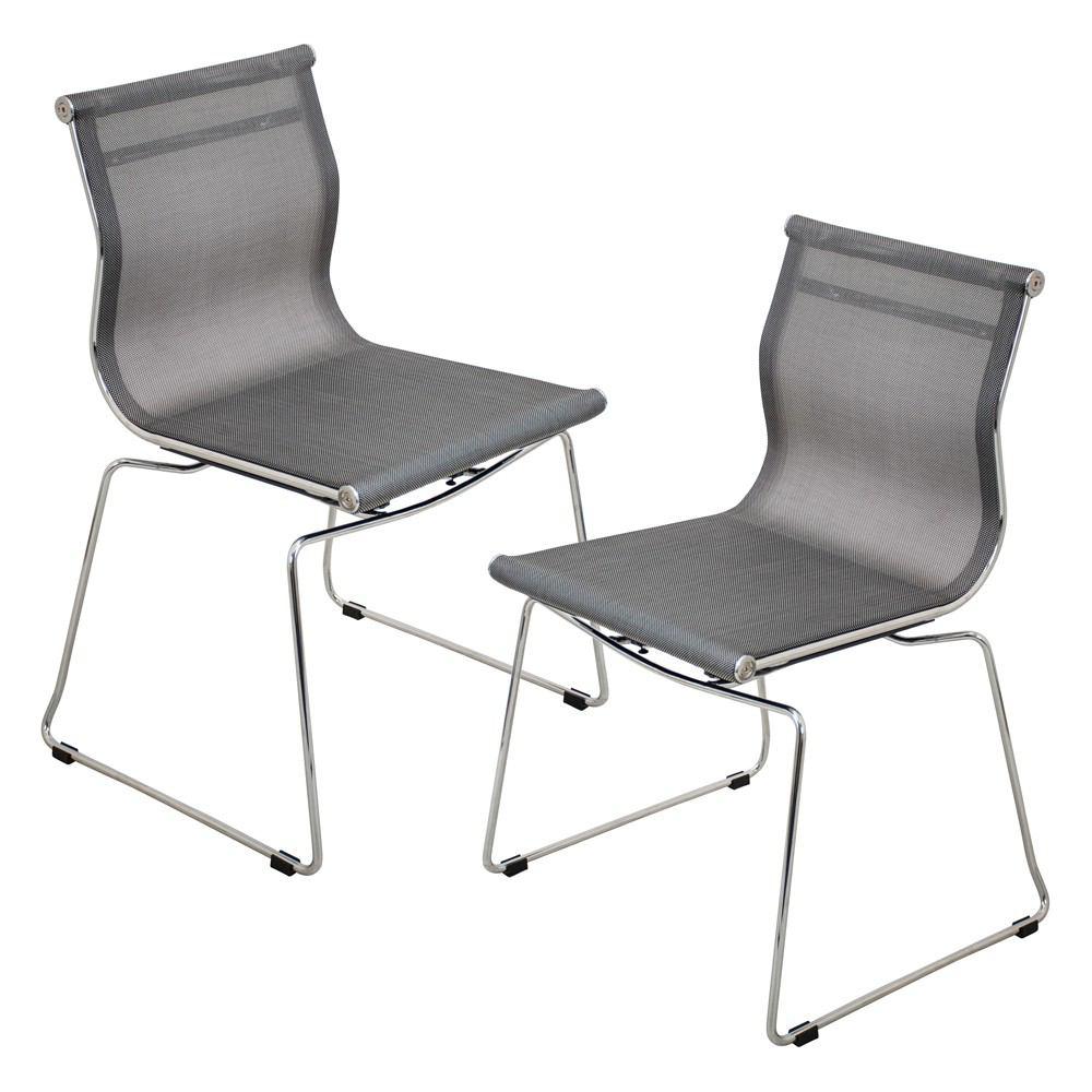 LumiSource Mirage Stackable Dining Chair Set Of 2